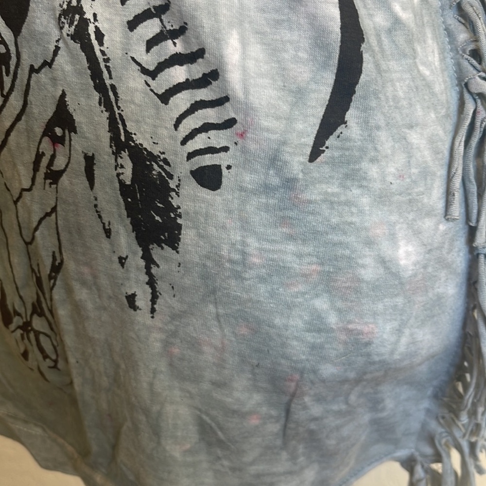 NWOT Fame Will Come London Fringe Tie Dye Tank-top - Picture 3 of 7